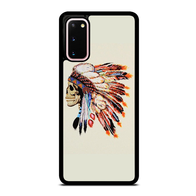 INDIAN FEATHER SKULL 2 Samsung Galaxy S20 Case Cover