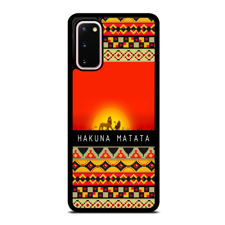 HAKUNA MATATA LION KING AZTEC 1 Samsung Galaxy S20 Case Cover