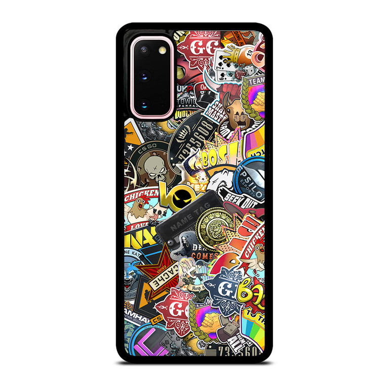 CSGO STICKER BOMB Samsung Galaxy S20 Case Cover