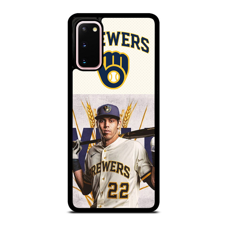 CHRISTIAN YELICH MILWAUKEE BREWERS 1 Samsung Galaxy S20 Case Cover