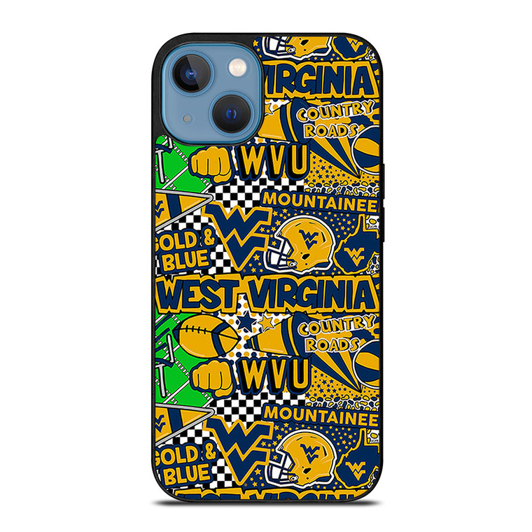 WEST VIRGINIA MOUNTAINEERS COLLAGE iPhone 13 Case Cover