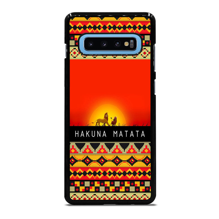 HAKUNA MATATA LION KING AZTEC 1 Samsung Galaxy S10 Plus Case Cover