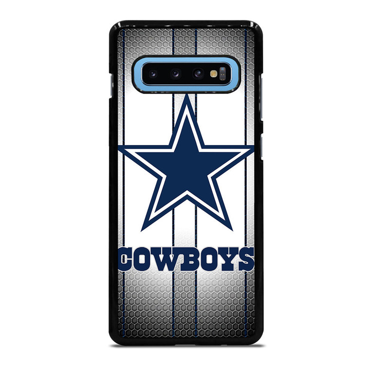 DALLAS COWBOYS SILVER METAL Samsung Galaxy S10 Plus Case Cover