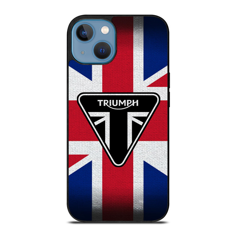 TRIUMPH MOTORCYCLE FLAG LOGO iPhone 13 Case Cover TRIUMPH MOTORCYCLE FLAG LOGO iPhone 13 Case Cover