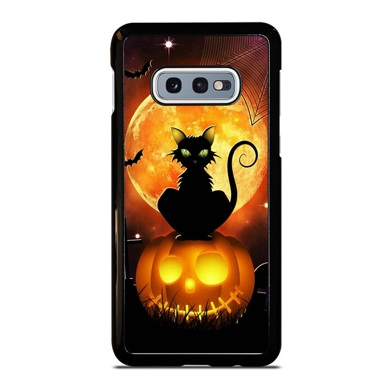 HALLOWEEN BLACK CAT Samsung Galaxy S10e Case Cover