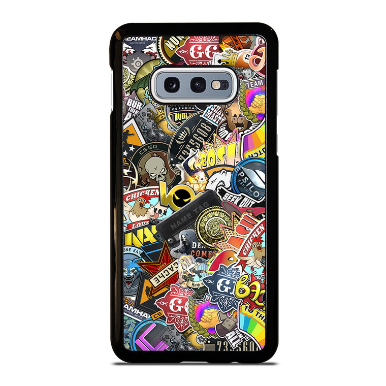 CSGO STICKER BOMB Samsung Galaxy S10e Case Cover