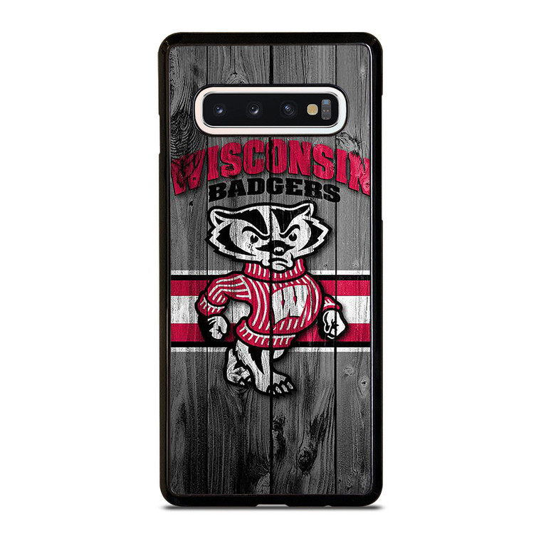 WISCONSIN BADGERS LOGO Samsung Galaxy S10 Case Cover WISCONSIN BADGERS LOGO Samsung Galaxy S10 Case Cover