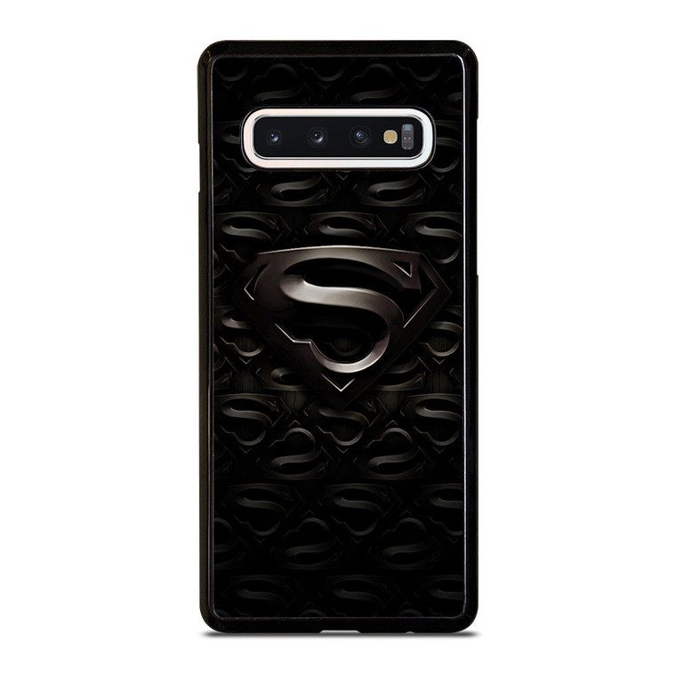 SUPERMAN BLACK LOGO Samsung Galaxy S10 Case Cover