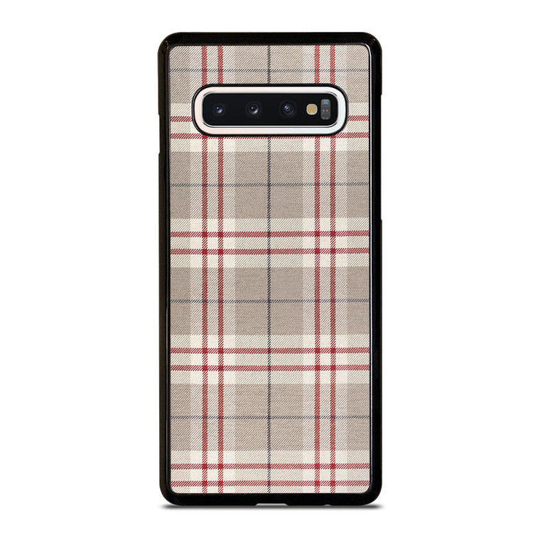 PLAID BROWN 2 Samsung Galaxy S10 Case Cover