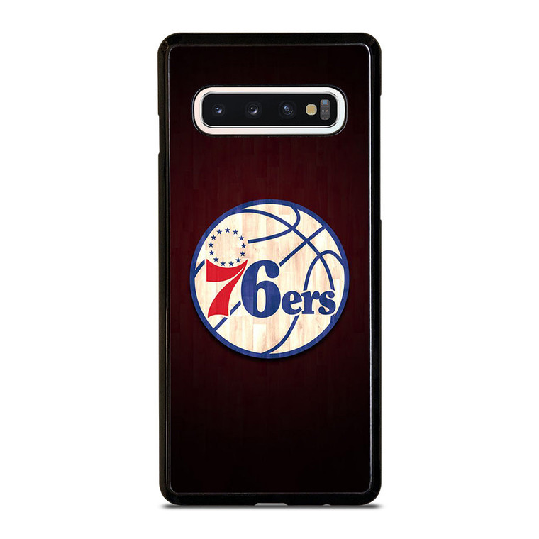 PHILADELPHIA 76ERS WOODEN LOGO Samsung Galaxy S10 Case Cover