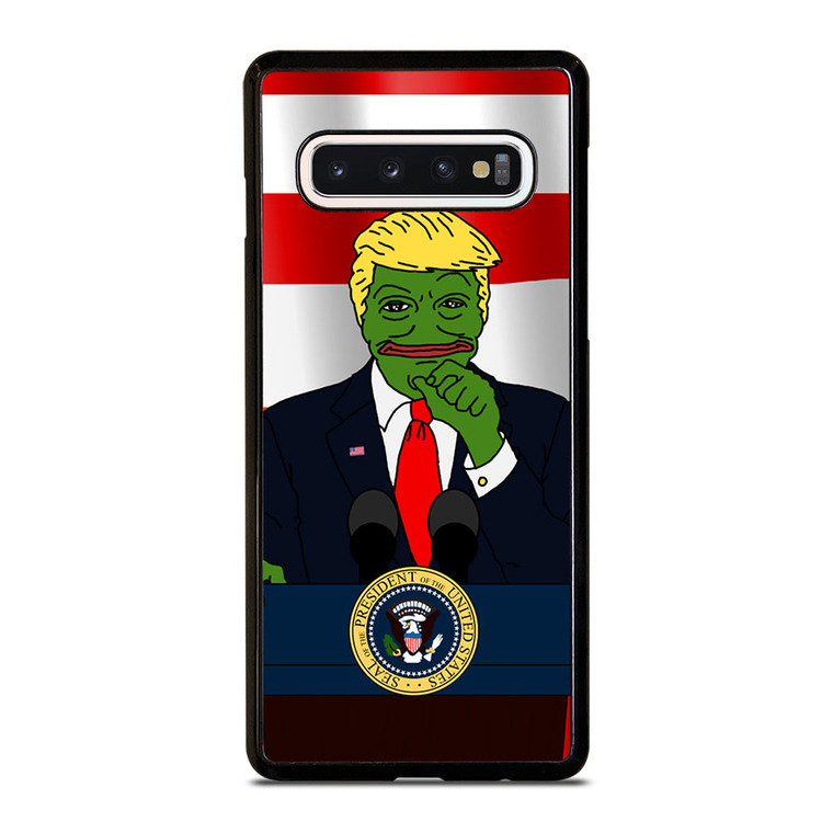 PEPE THE SMUG FROG DONALD TRUMP Samsung Galaxy S10 Case Cover