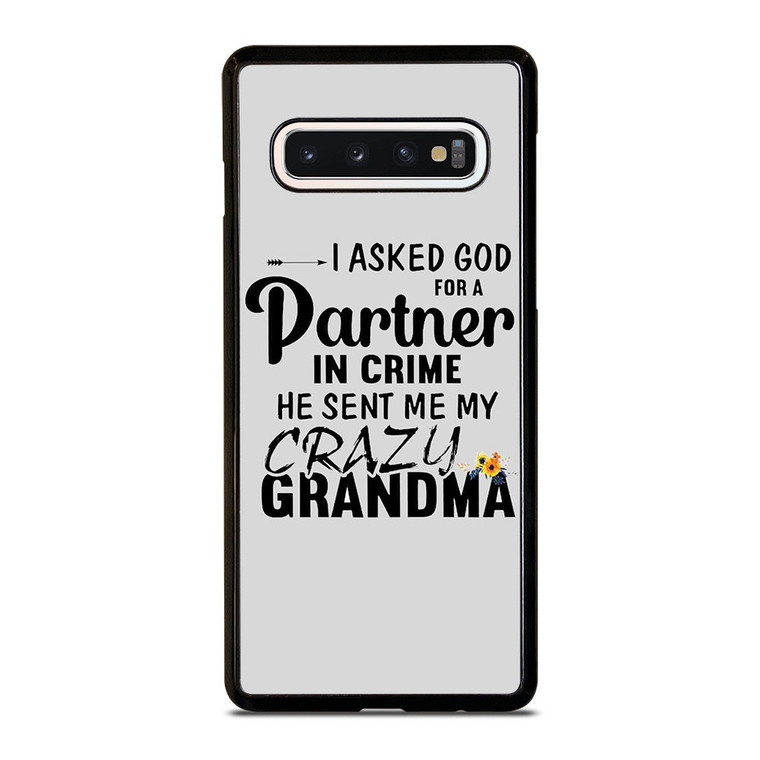 PARTNER IN CRIME GRANDMA 1 Samsung Galaxy S10 Case Cover