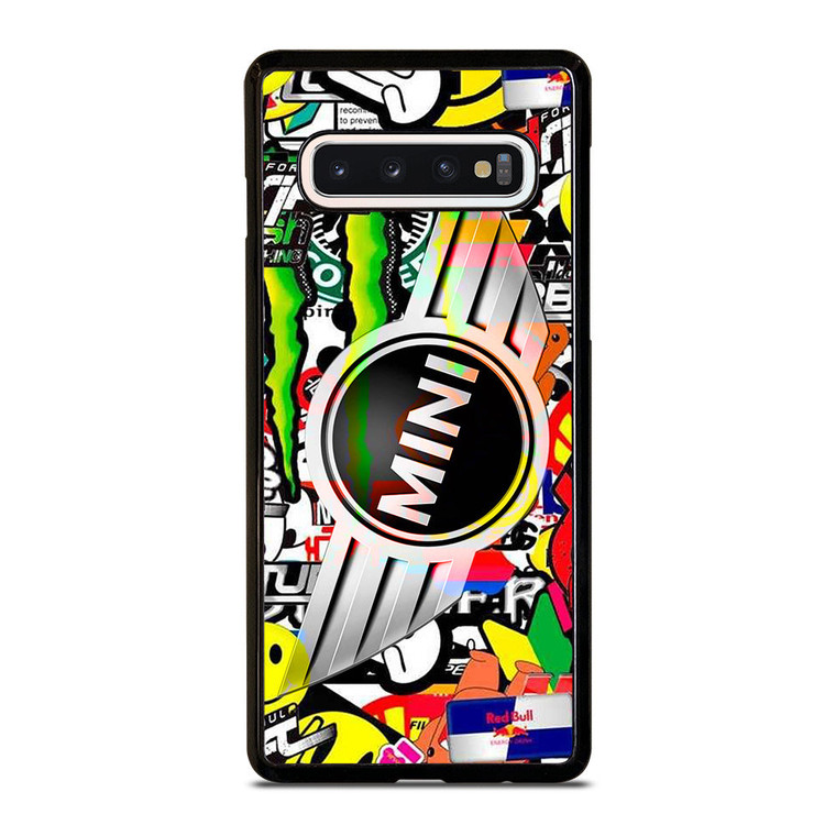 MINI COOPER STICKER BOMB Samsung Galaxy S10 Case Cover