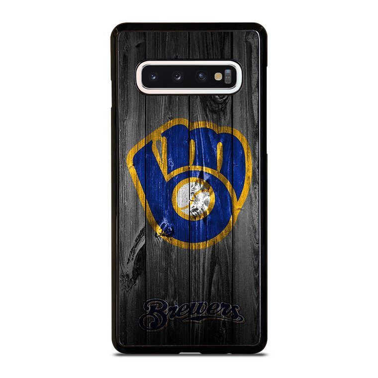 MILWAUKEE BREWERS WOODEN Samsung Galaxy S10 Case Cover MILWAUKEE BREWERS WOODEN Samsung Galaxy S10 Case Cover