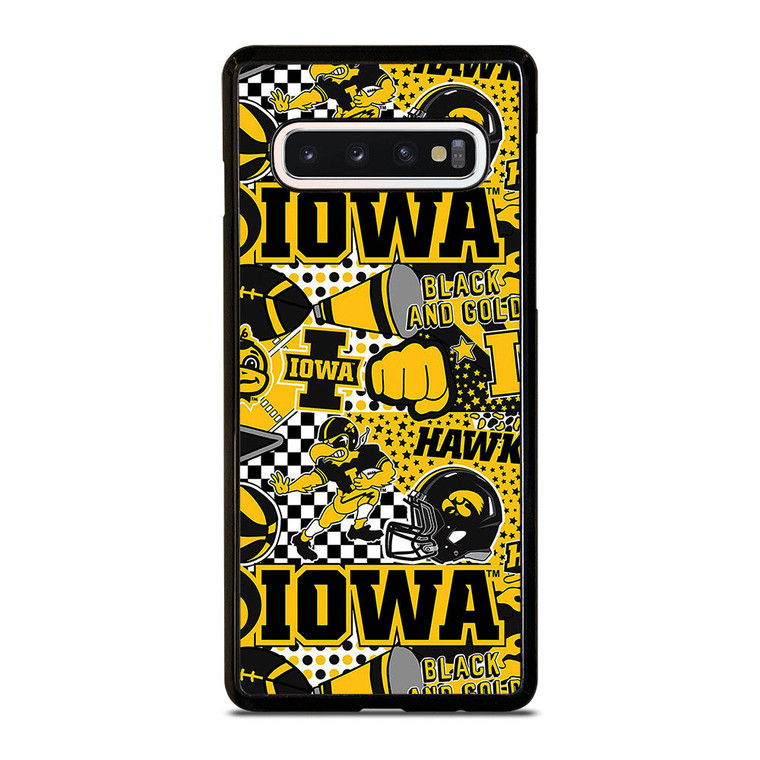 IOWA HAWKEYES COLLAGE Samsung Galaxy S10 Case Cover IOWA HAWKEYES COLLAGE Samsung Galaxy S10 Case Cover