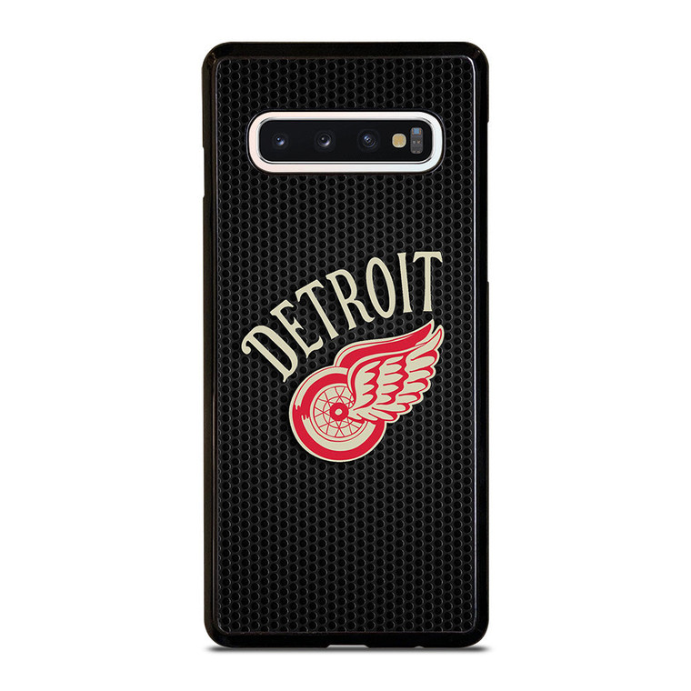 DETROIT RED WINGS METAL LOGO Samsung Galaxy S10 Case Cover