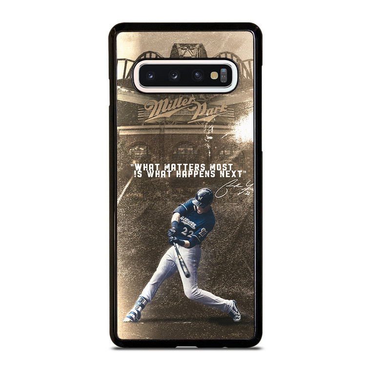 CHRISTIAN YELICH MILWAUKEE BREWERS QUOTE Samsung Galaxy S10 Case Cover