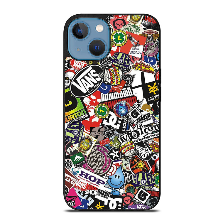 STICKER BOMB DC iPhone 13 Case Cover