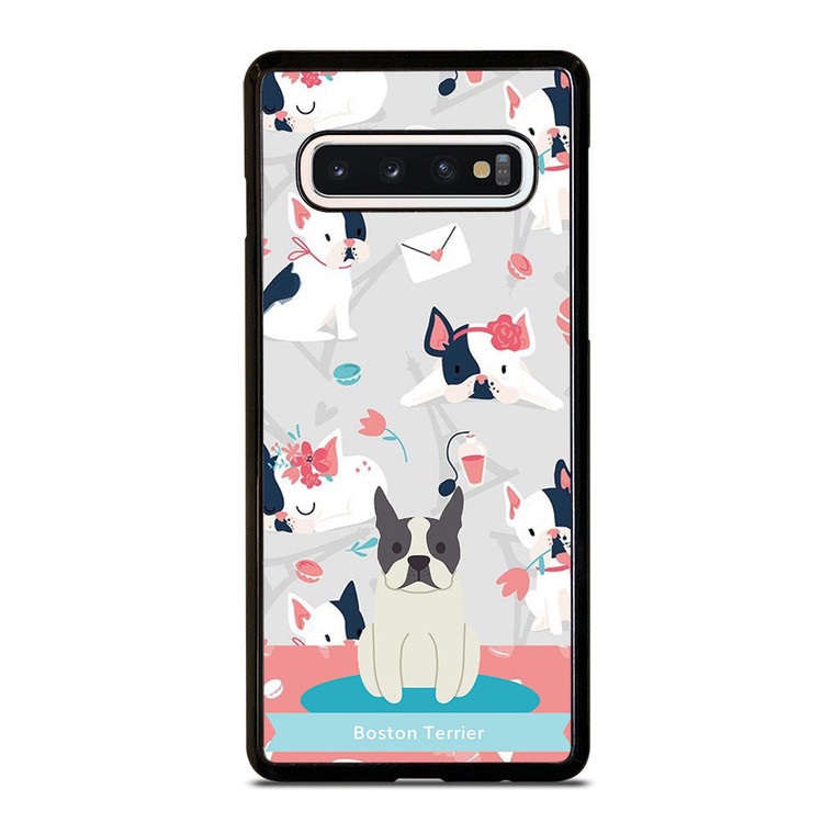BOSTON TERRIER DOG 1 Samsung Galaxy S10 Case Cover