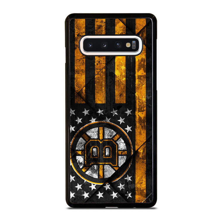 BOSTON BRUINS BLACK AND GOLD Samsung Galaxy S10 Case Cover