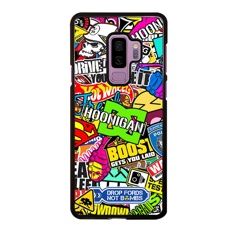 STICKER BOMB DC HOONIGAN Samsung Galaxy S9 Plus Case Cover