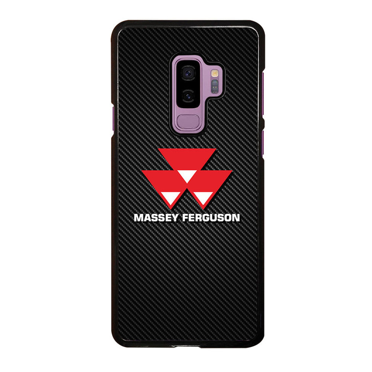 MASSEY FERGUSON TRACTOR LOGO CARBON Samsung Galaxy S9 Plus Case Cover