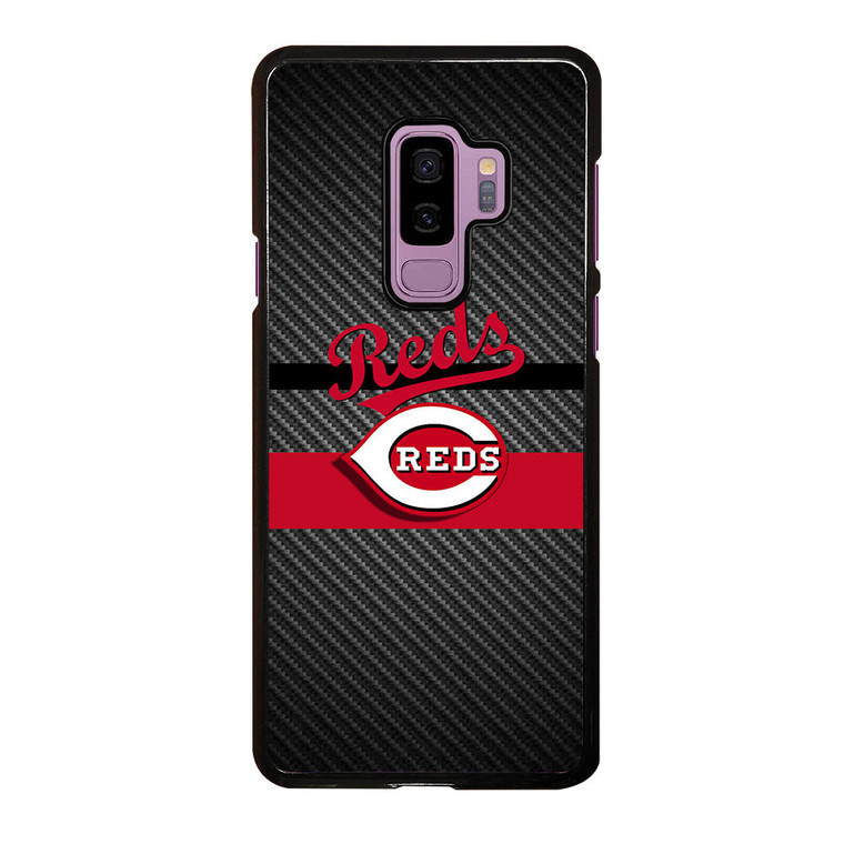 CINCINNATI REDS CARBON Samsung Galaxy S9 Plus Case Cover