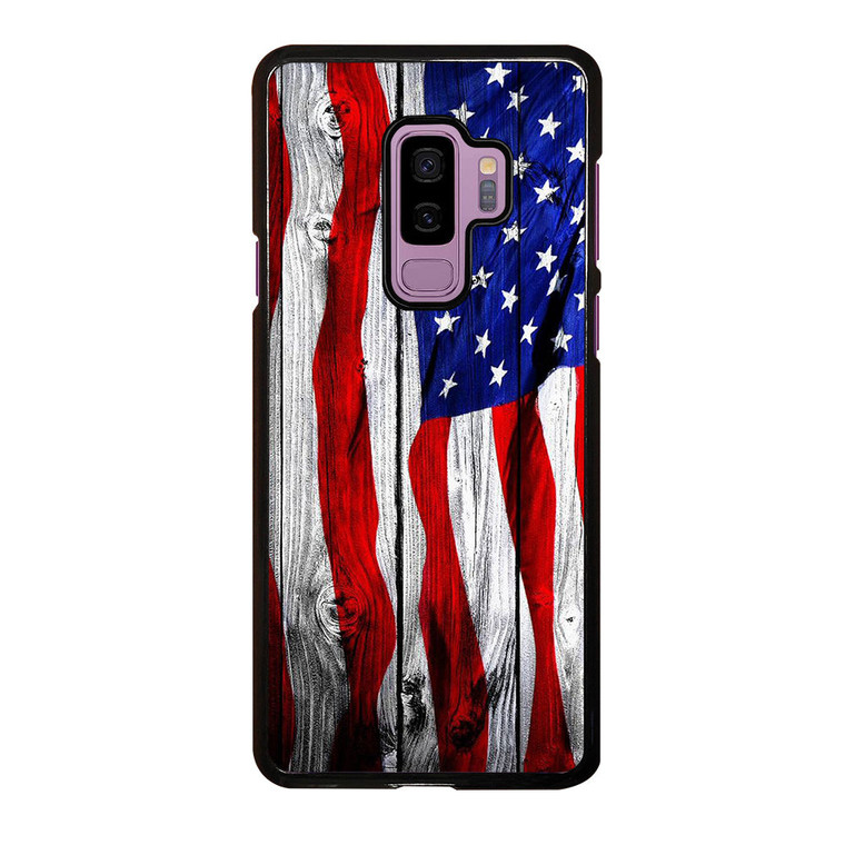 AMERICAN WOODEN Samsung Galaxy S9 Plus Case Cover