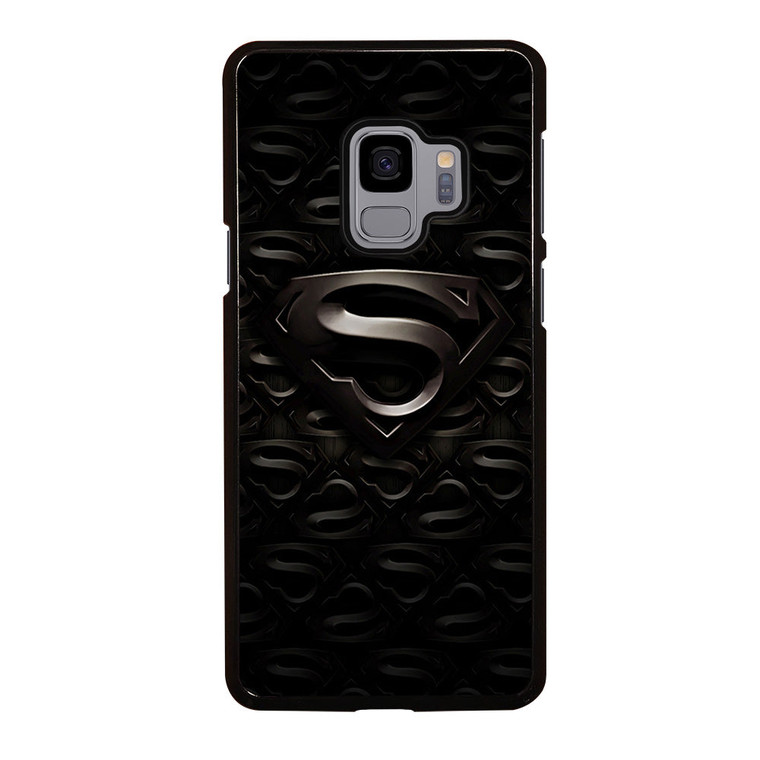 SUPERMAN BLACK LOGO Samsung Galaxy S9 Case Cover