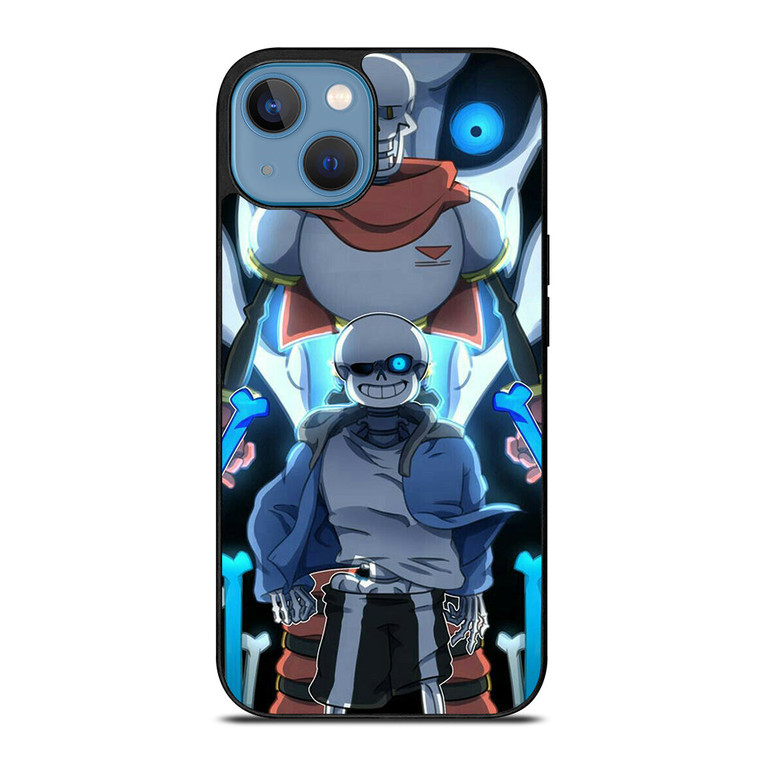 PAPYRUS AND SANS UNDERTALE SKULL iPhone 13 Case Cover