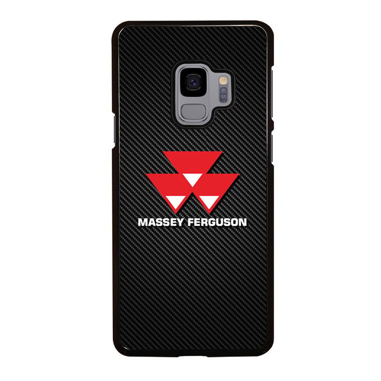 MASSEY FERGUSON TRACTOR LOGO CARBON Samsung Galaxy S9 Case Cover