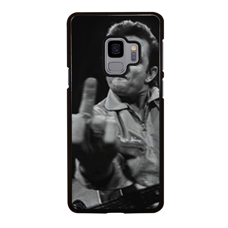 JOHNNY CASH MIDDLE FINGER Samsung Galaxy S9 Case Cover