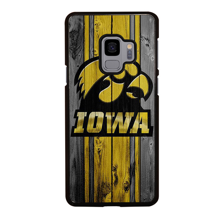 IOWA HAWKEYES WOODEN Samsung Galaxy S9 Case Cover
