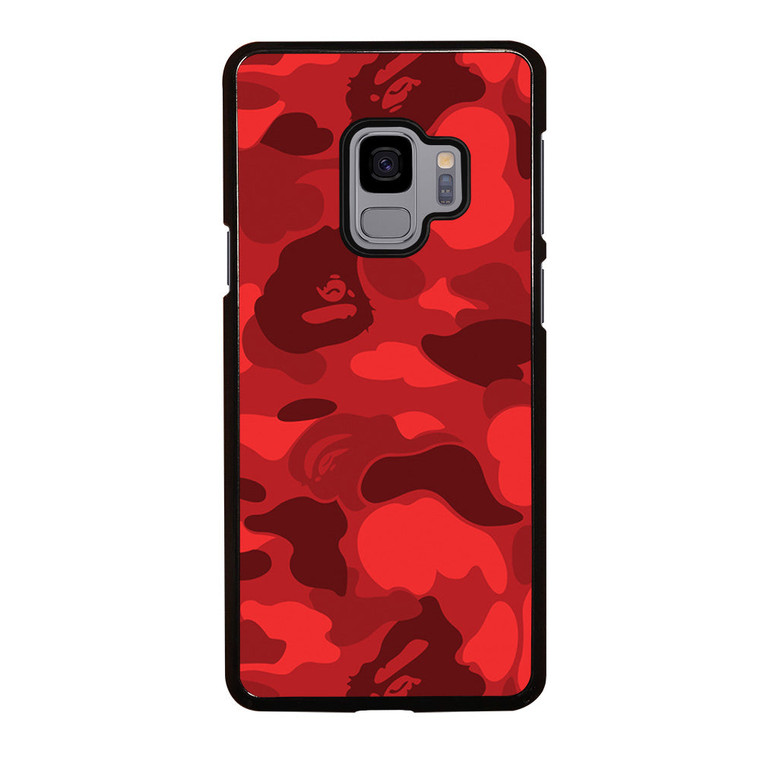 BAPE CAMO RED Samsung Galaxy S9 Case Cover BAPE CAMO RED Samsung Galaxy S9 Case Cover