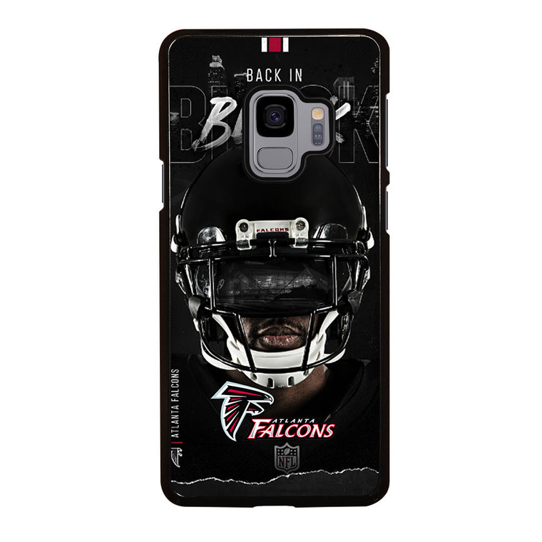 ATLANTA FALCONS BLACK Samsung Galaxy S9 Case Cover ATLANTA FALCONS BLACK Samsung Galaxy S9 Case Cover