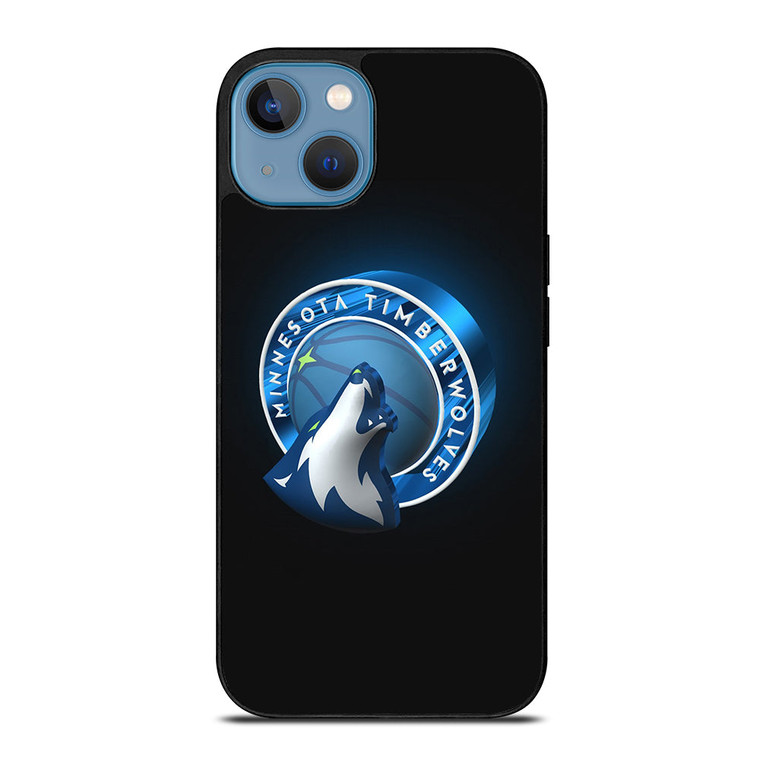 MINNESOTA TIMBERWOLVES 3D LOGO iPhone 13 Case Cover