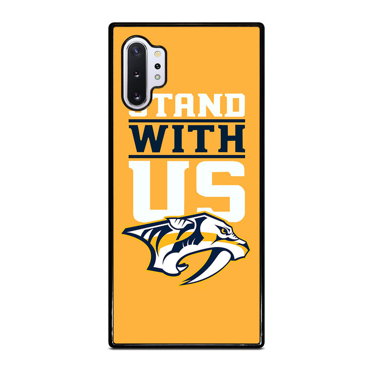 NASHVILLE PREDATORS STAND WITH US Samsung Galaxy Note 10 Plus Case Cover NASHVILLE PREDATORS STAND WITH US Samsung Galaxy Note 10 Plus Case Cover