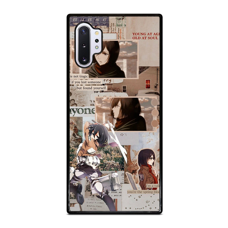 ATTACK ON TITAN MIKASA ACKERMAN COLLAGE Samsung Galaxy Note 10 Plus Case Cover