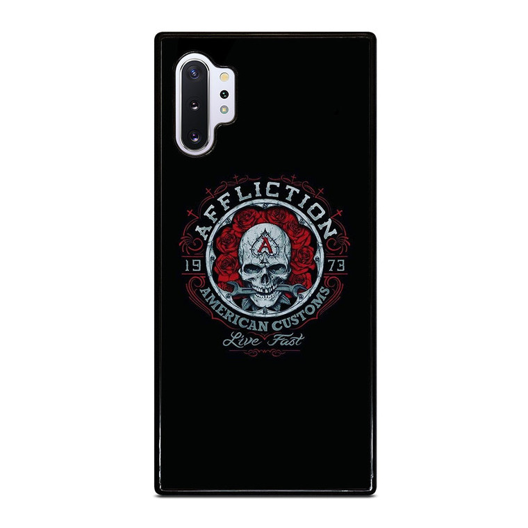 AFFLICTION SKULL ROSE Samsung Galaxy Note 10 Plus Case Cover