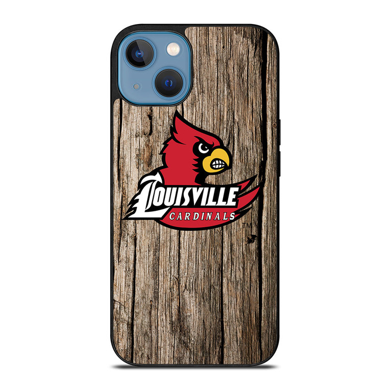 LOUISVILLE CARDINALS WOODEN iPhone 13 Case Cover