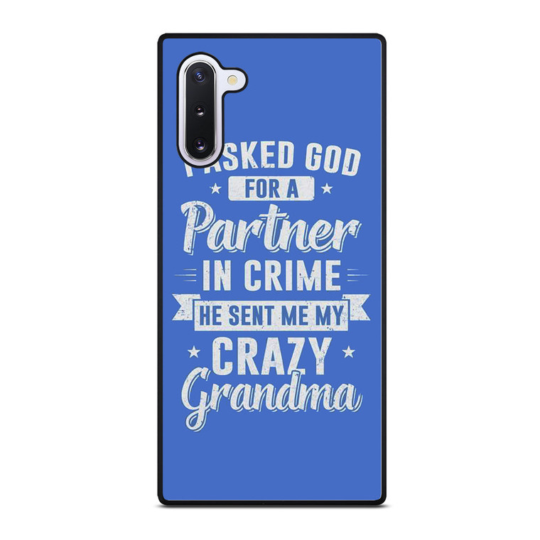 PARTNER IN CRIME GRANDMA 2 Samsung Galaxy Note 10 Case Cover