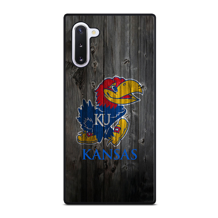 KANSAS JAYHAWKS WOODEN LOGO Samsung Galaxy Note 10 Case Cover