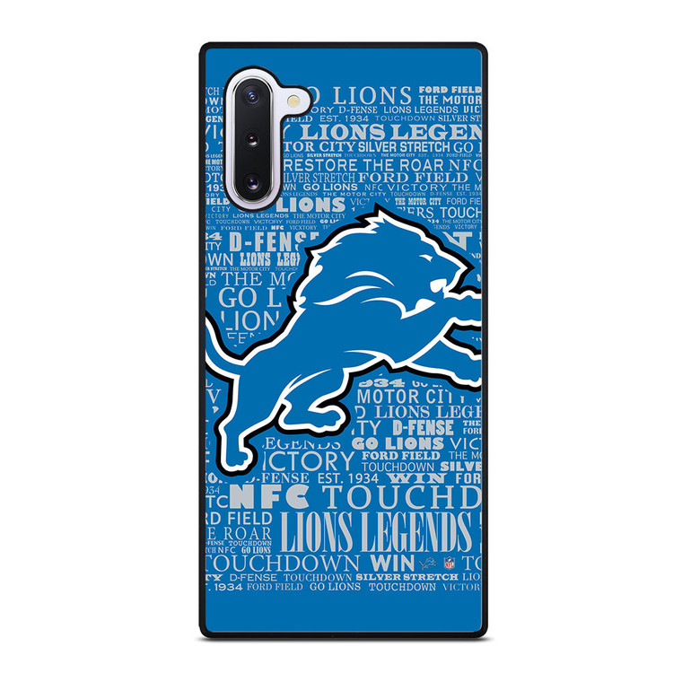 DETROIT LIONS QUOTE Samsung Galaxy Note 10 Case Cover