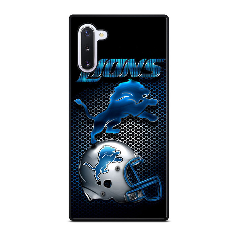 DETROIT LIONS METAL Samsung Galaxy Note 10 Case Cover