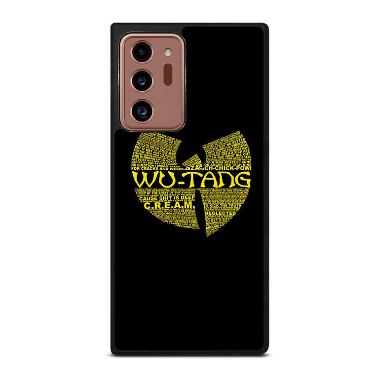 WU TANG CLAN HIP HOP Samsung Galaxy Note 20 Ultra Case Cover WU TANG CLAN HIP HOP Samsung Galaxy Note 20 Ultra Case Cover