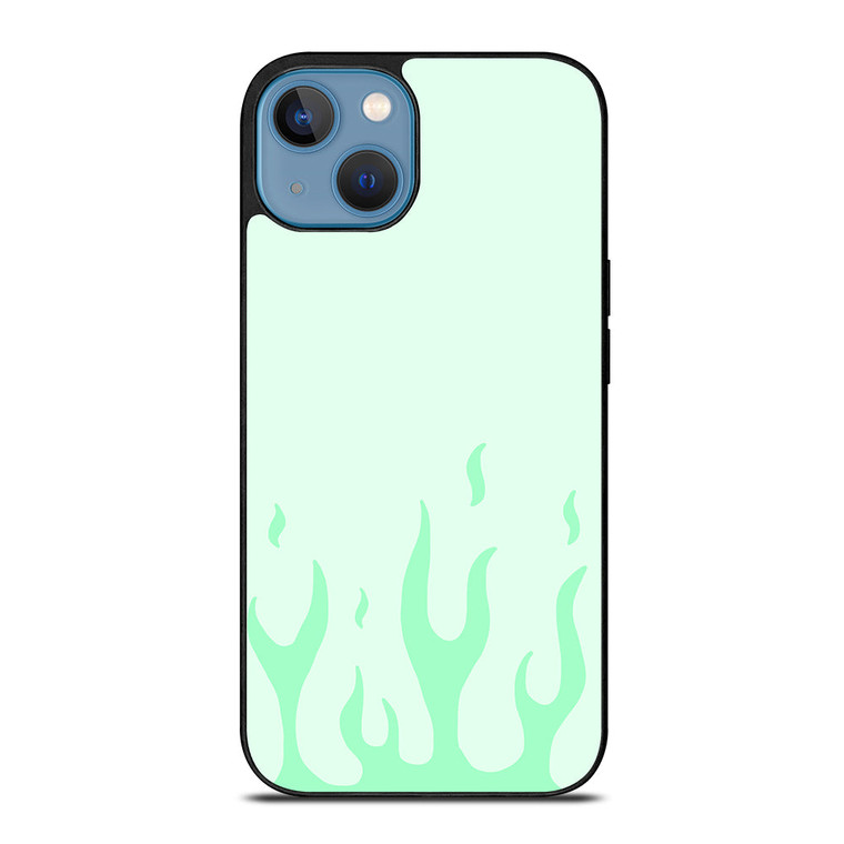 GREEN FLAME iPhone 13 Case Cover