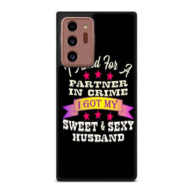 PARTNER IN CRIME HUSBAND Samsung Galaxy Note 20 Ultra Case Cover