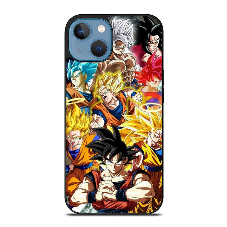 GOKU DRAGON BALL ALL SUPER SAIYAN iPhone 13 Case Cover