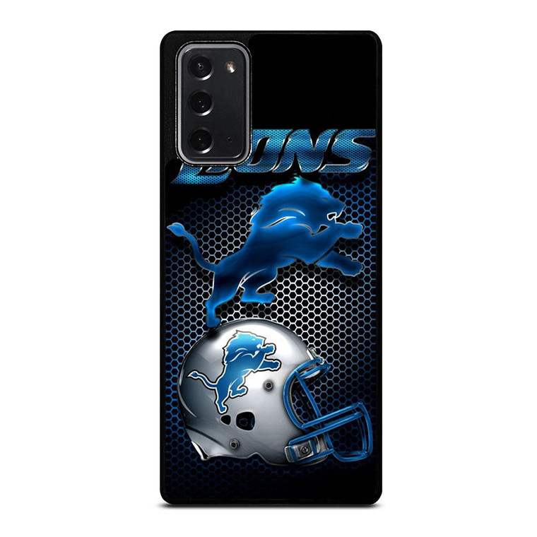 DETROIT LIONS METAL Samsung Galaxy Note 20 Case Cover