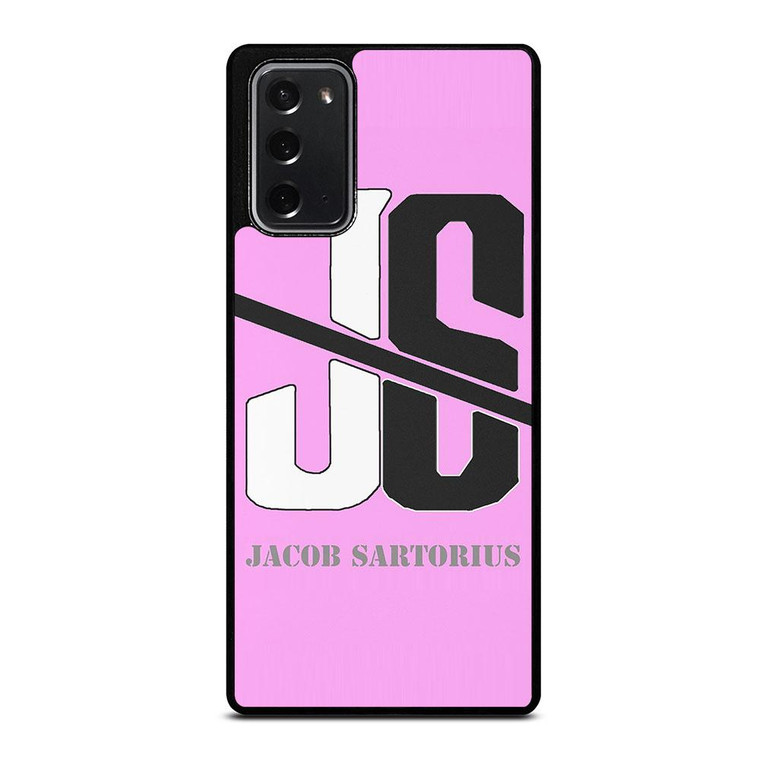 JACOB SARTORIUS PINK LOGO Samsung Galaxy Note 20 Case Cover